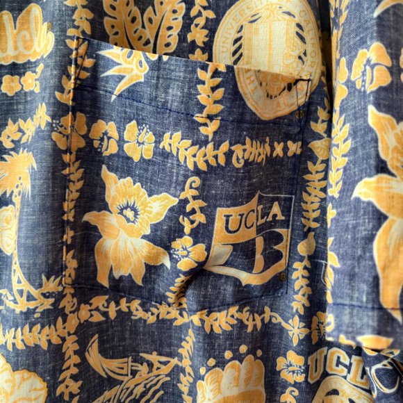 Ke Nui Hawaii Mens UCLA 1996 Collectors Edition Reverse Print Aloha Shirt XXL - Picture 4 of 7